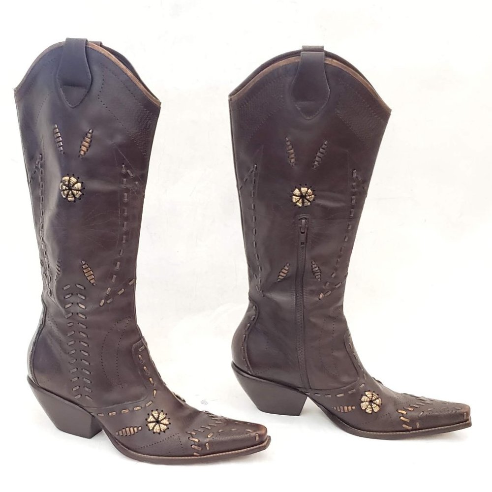 💜💕 BCBGirls Western Boots Size 9B / 39  💕💜 - Picture 3 of 10